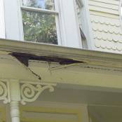 #14 Gutters (damage to fascia due to clogged gutters)